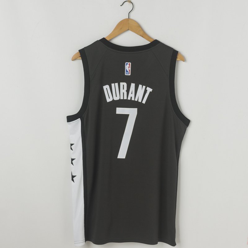 Durant 7th Brooklyn Nets Men's Statement Jersey Black