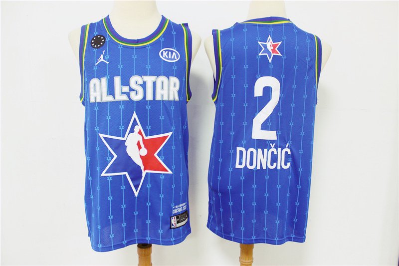 Men's Dallas Mavericks All Star Doncic 77 Stitched Swingman Jersey