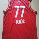 Men's Dallas Mavericks Luka Doncic All Star Stitched Basketball Jersey Red