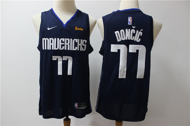 Men's Dallas Mavericks 77th Luka Doncic Statement Edition Replica Jersey
