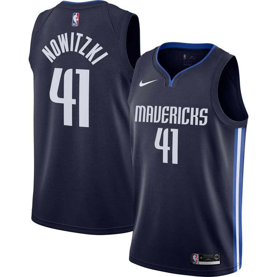 Men's Dallas Dirk Nowitzki 41th Statement Edition Replica Jersey
