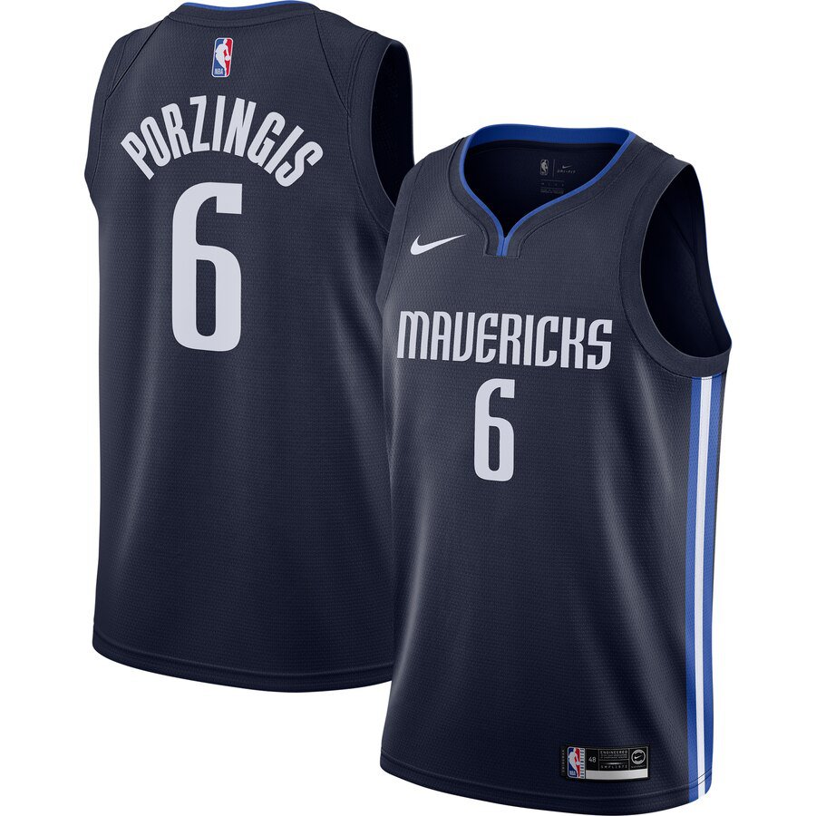 Men's Dallas Mavericks Kristaps Porzingis 6th Statement Edition Replica Jersey