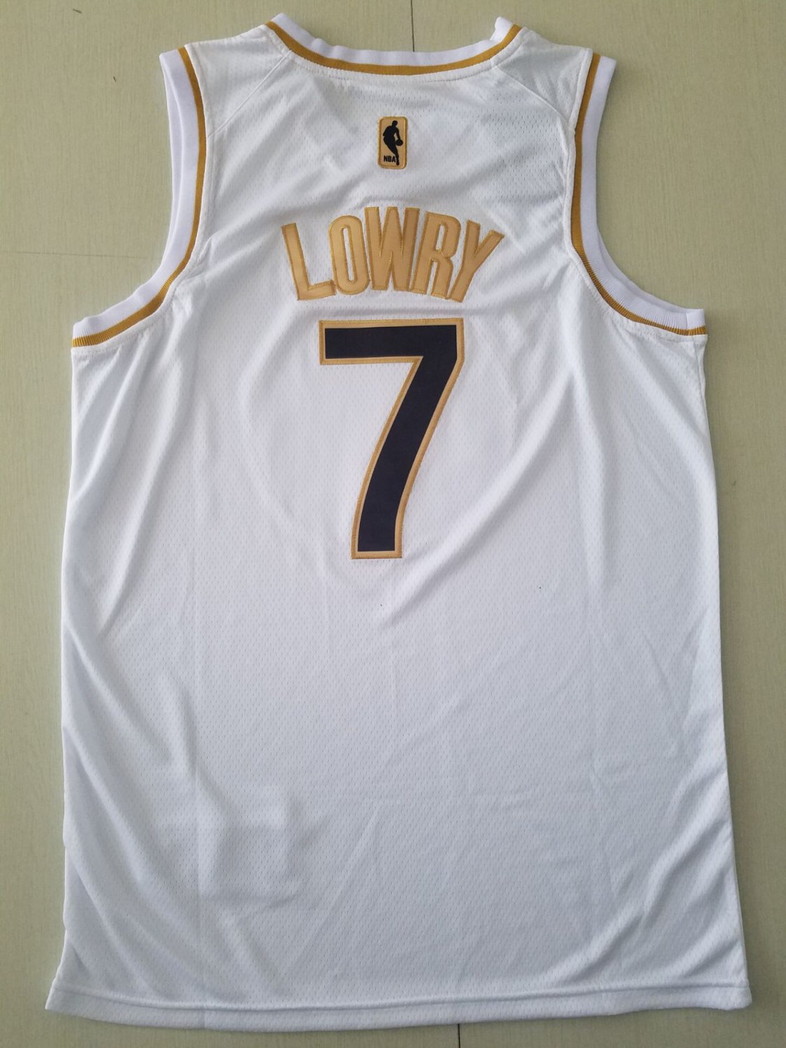 Lowry #7 Toronto Raptors Men's White Platinum Jersey Yupoo