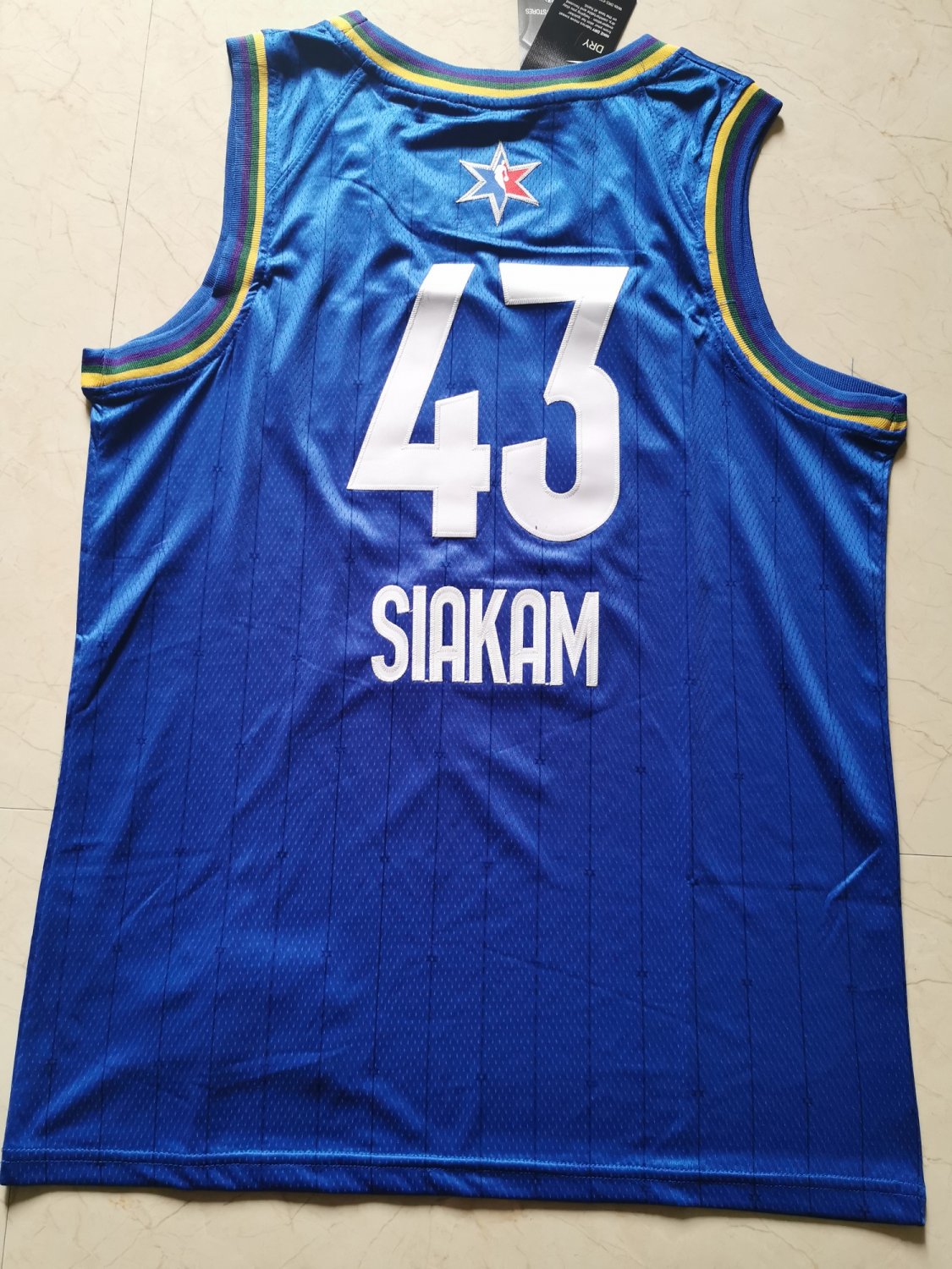 Toronto Raptors Siakam 43th Men's All Star Basketball Jersey Blue