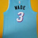 Men's Heat Dwyane Wade #3 Swingman Basketball Jersey Blue
