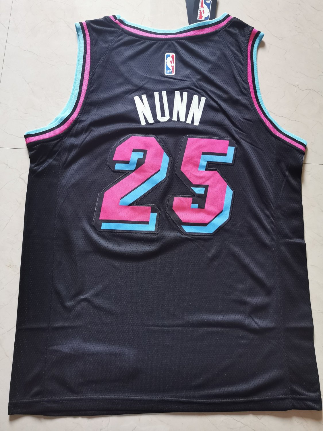 Kendrick Nunn #25 Men's Miami Heat Replica Jersey City Edition