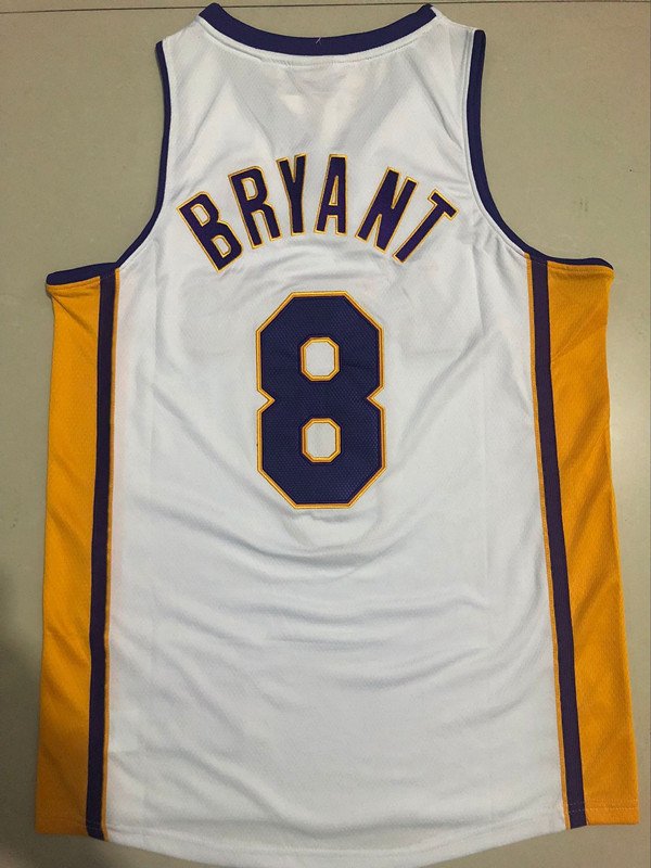 Los Angeles Lakers KB 8th Retro Basketball Jersey White