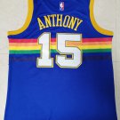 Carmelo Anthony #15 Denver Nuggets Retro Basketball Jersey Blue