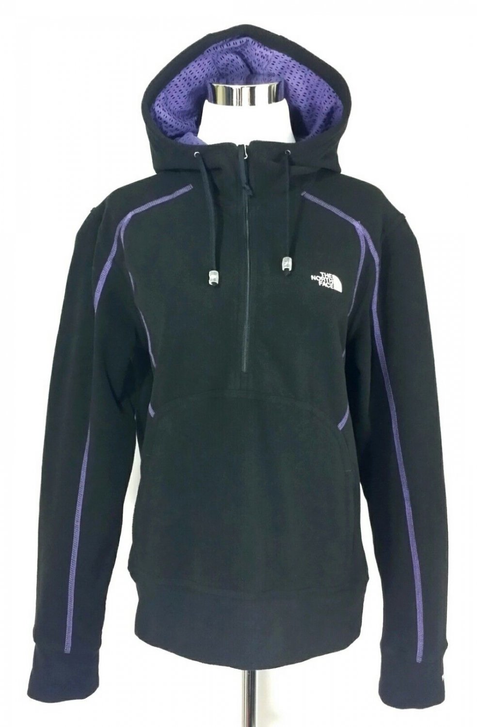 Purple north face hoodie womens Clearance