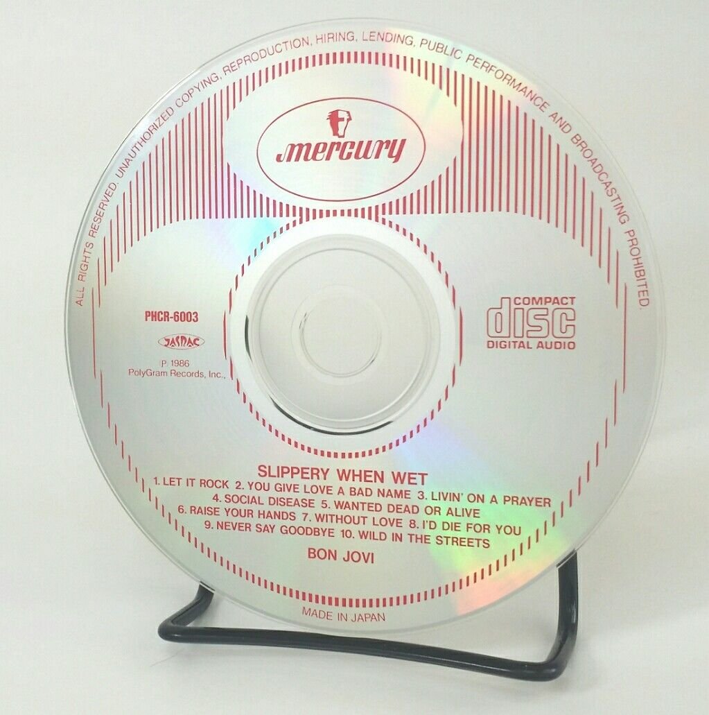 Bon Jovi Slippery When Wet Japanese Import Banned US Cover CD 1986