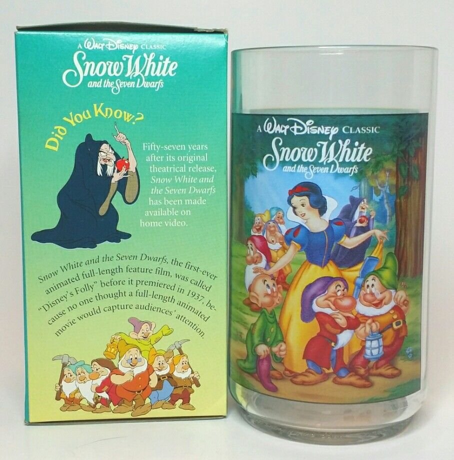 Disney Cups Burger King Coke Collector Series 1994 Lot of 5