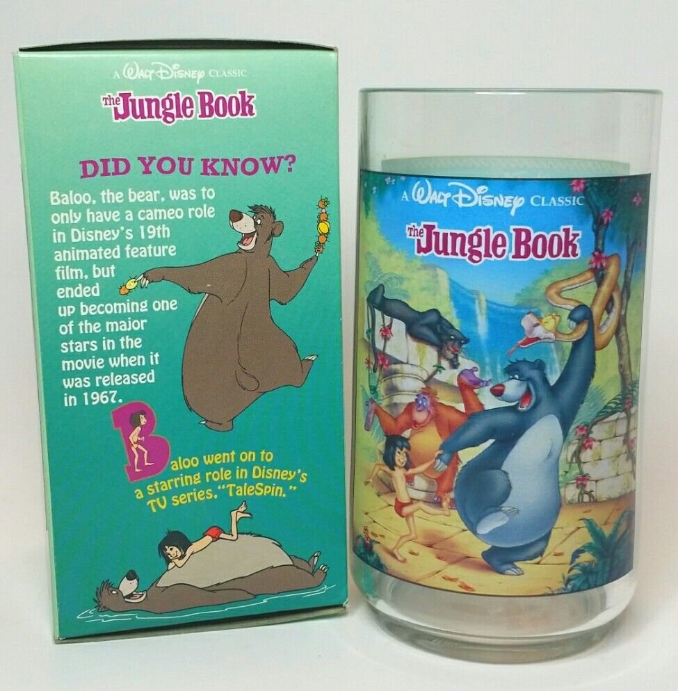 Disney Cups Burger King Coke Collector Series 1994 Lot of 5