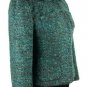 Ann Taylor Women's Blazer Wool Blend Dark Blue Green Career Wear Size 4 Petite