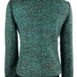 Ann Taylor Women's Blazer Wool Blend Dark Blue Green Career Wear Size 4 Petite