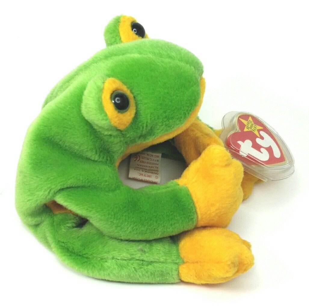 Ty Beanie Baby Frog Smoochy 1997 Beanbag Plush
