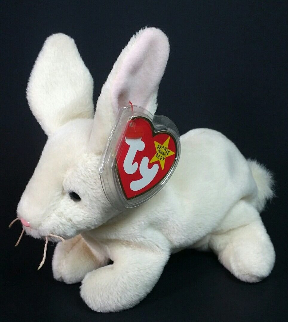 Ty Beanie Baby Bunny Nibbler Beanbag Plush 1998