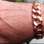 Men's  9 inch Solid Copper Link Bracelet CB639G - 5/8 of an inch wide.