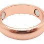 Solid Copper 6mm Band Ring CRM27 With Magnets - Available in sizes 5 to 17