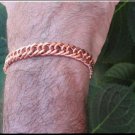 Solid Copper 3/8 of an inch wide Men's 8 Inch Link Bracelet CB632G.