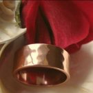 Solid Copper Hammered Band Ring 042. - 5/16" wide. - Available in sizes 4 to 12.
