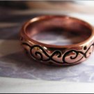 Solid Copper Ring Thick Band CTR1866 Available in sizes 6 to 11 Solid Copper Ring Thick Band CTR1866 Available in sizes 6 to 11
