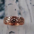 Solid Copper Celtic Knot Ring #CRI1317- 3/16 of an inch wide. Sizes 5 to 9 Solid Copper Celtic Knot Ring #CRI1317- 3/16 of an inch wide. Sizes 5 to 9