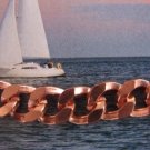 Men's 8 Inch Solid Copper Bracelet CB107G  - 3/8 of an inch wide.