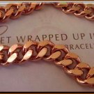Men's 9 1/2 Inch Solid Copper Bracelet CB670G  - 7/16 of an inch wide.