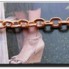 Ladies Solid Copper Link Bracelet 692G -3/16 inch wide - 6 1/2 to 9 inch lengths