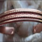 Men's 8 Inch Solid Copper Magnetic Cuff Bracelet CBM1220- 1/4 of an inch wide.