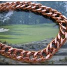 Solid Copper 5/16 of an inch wide Men's 8 Inch Link Bracelet CB697G.