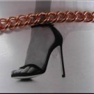Solid Copper Anklet CA706G -1/4 of an inch wide - 8 to 11 inch lengths.