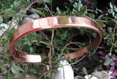 Women's 7 Inch Copper Cuff Bracelet CB6644D- 1/4 of an inch wide