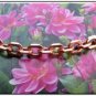 Ladies Solid Copper Link Bracelet 678G -3/16 inch wide - 6 1/2 to 9 inch lengths