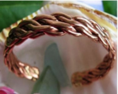 Women's  7 Inch Copper Cuff Bracelet CB98BC - 3/8 of an inch wide.