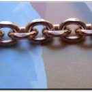 Solid Copper 1/4 of an inch wide Men's 9 Inch Link Bracelet CB603G. Solid Copper 1/4 of an inch wide Men's 9 Inch Link Bracelet CB603G.