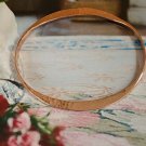 Solid Copper Bangle 19E - 3/16" wide. Will fit a 6 to 6 1/2 inch wrist. Solid Copper Bangle 19E - 3/16" wide. Will fit a 6 to 6 1/2 inch wrist.
