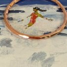 Women's 7 Inch Copper Bangle Bracelet CPB320- 3/16 of an inch wide.