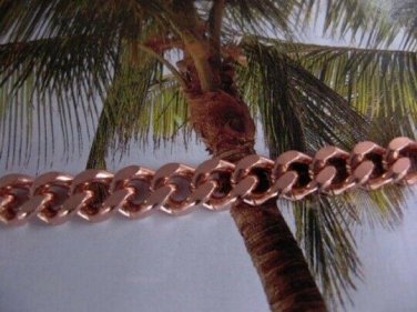 Solid Copper Anklet CA646G - 3/8 of an inch wide - Available in 8 to 12 inches.