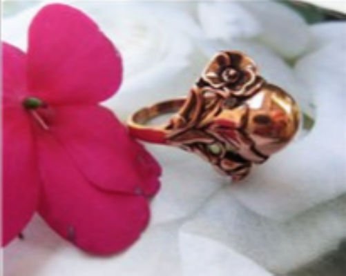 Solid Copper Band Ring CR035. - 3/8" inch tall. - Available in size 5 only.