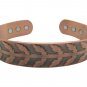 Men's 8 Inch Solid Copper Magnetic Cuff Bracelet CBM371- 1/2 an inch wide.