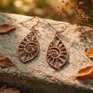 Solid Copper Earrings  CE-BO1 - 1  1/2 inches long.