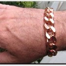 Solid Copper 5/8 of an inch wide - ladies 6 1/2 Inch Link Bracelet CB639G. Solid Copper 5/8 of an inch wide - ladies 6 1/2 Inch Link Bracelet CB639G.
