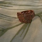 Solid Copper Ring CR33 - 1/2 an inch wide. -  Available in sizes 7,8, & 9.