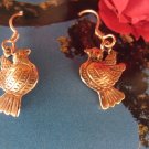 Solid Copper Earrings CE1962 - 3/4 of an inch long.