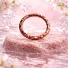 Size 15 Solid Copper Thin Diamond Cut ring #CRO77.