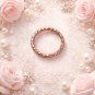 Size 15 Solid Copper Thin Diamond Cut ring #CRO77.