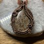 Solid Copper Stone Pendant and 20 Inch Solid Chain Set #TS26-6