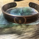 Solid Copper Magnetic 9 Inch Cuff Men's Bracelet 2345 - With 6 Magnets Solid Copper Magnetic 9 Inch Cuff Men's Bracelet 2345 - With 6 Magnets
