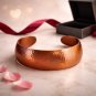 Solid copper choker #CC355AM- Very Wide With A Diamond Cut High polish Finish.